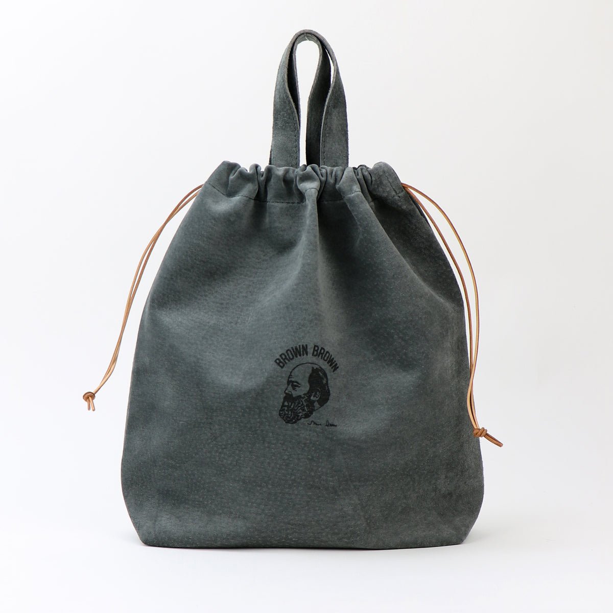 Drawstring bag large – BrownBrown