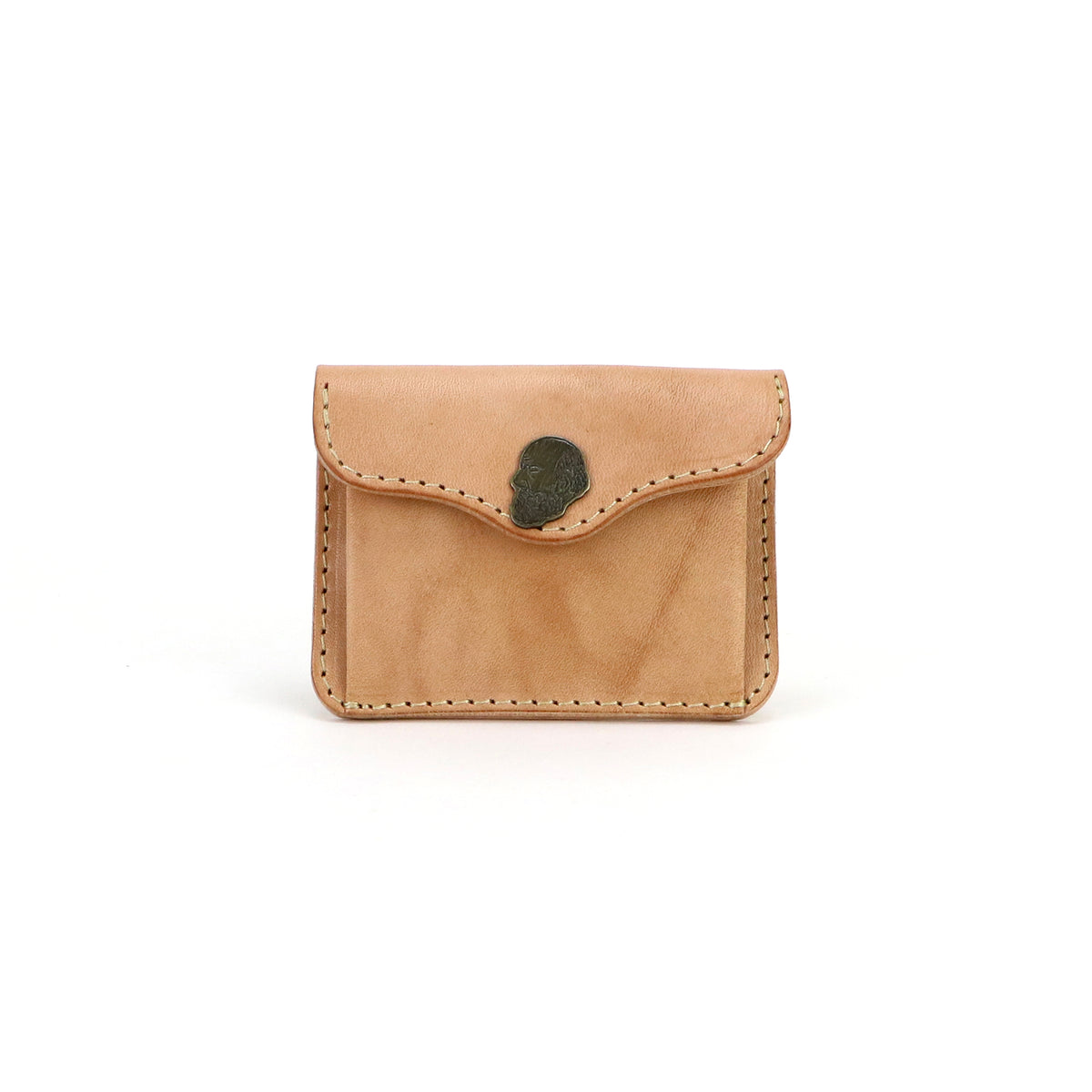 Card coin case -Hand dye- – BrownBrown