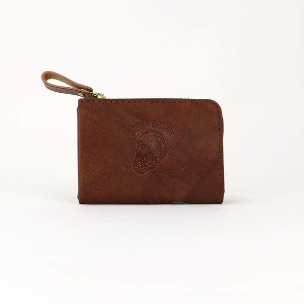 L mini wallet -Hand dye-