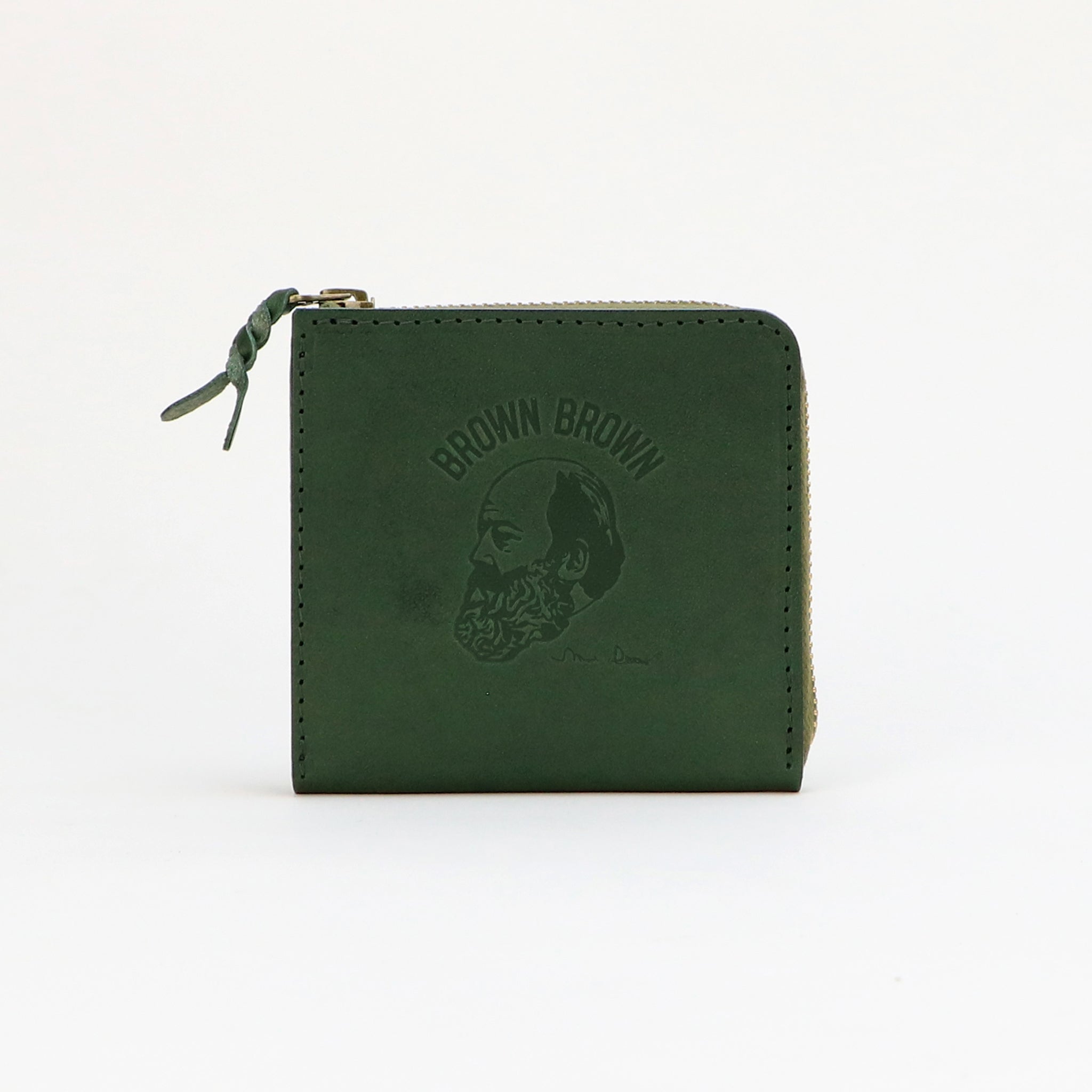 深緑 レザー ミニ財布 BrownBrown 深緑 レザー ミニ財布 BrownBrown 【公式通販】