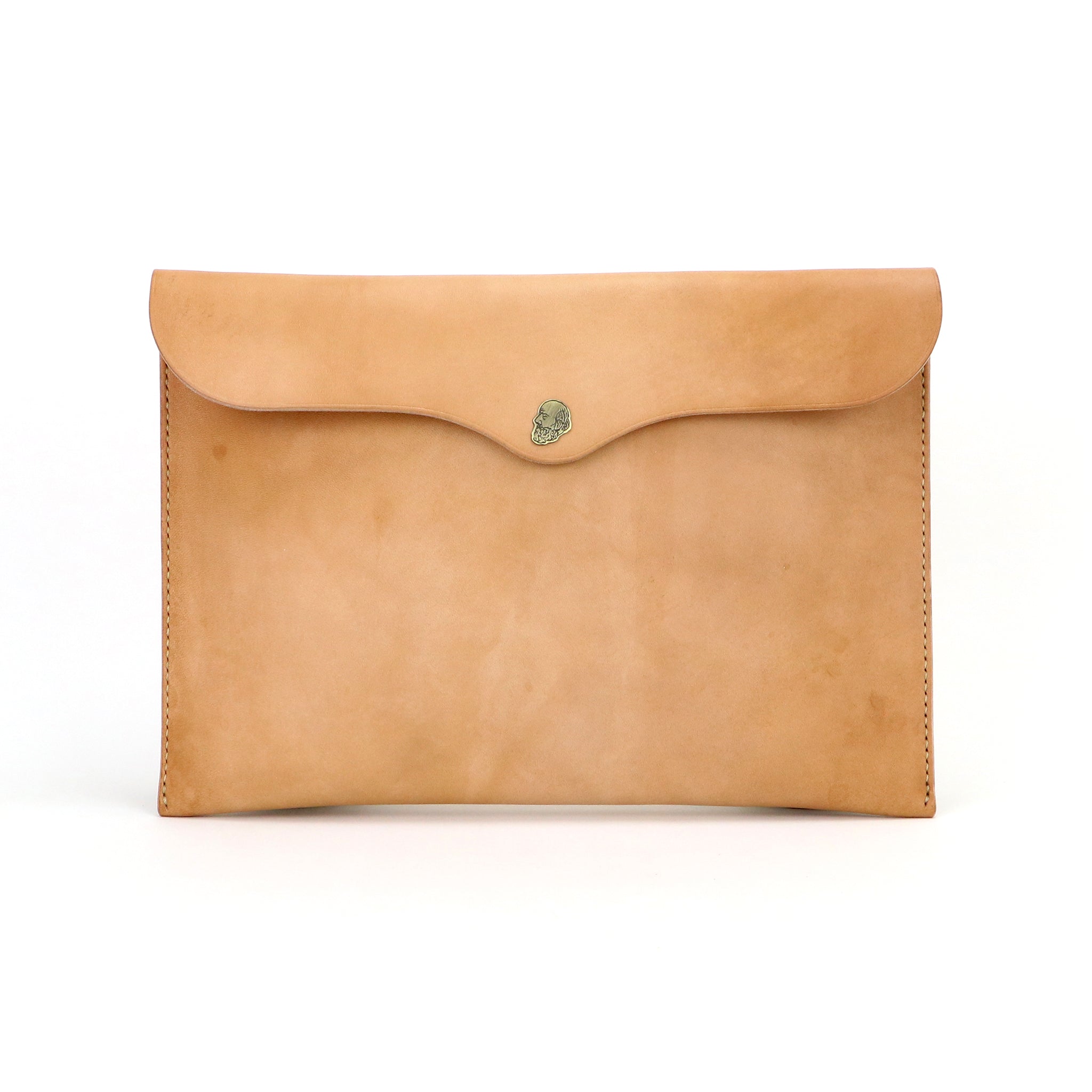Clutch bag -Hand dye- – BrownBrown