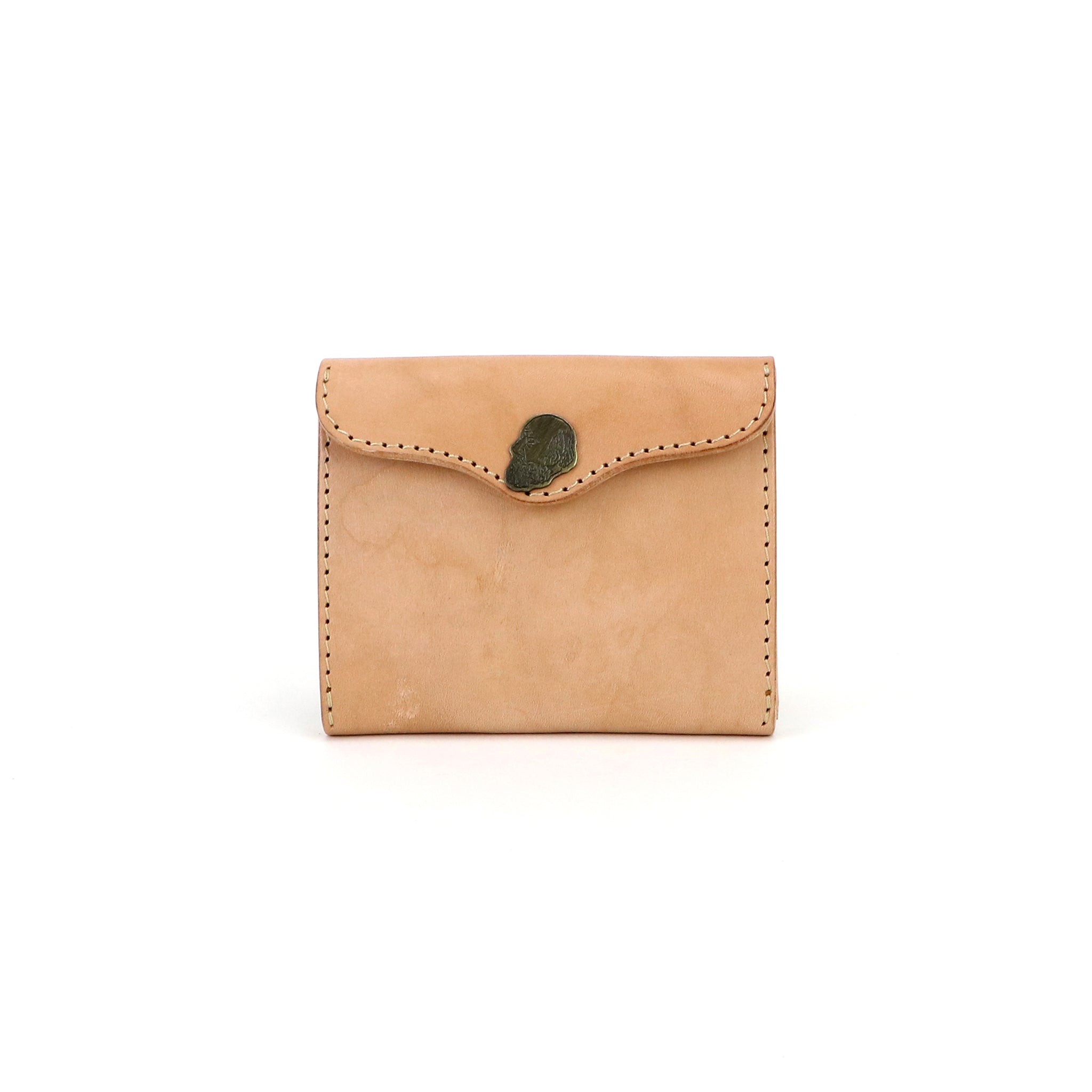 Card coin case -Hand dye- – BrownBrown